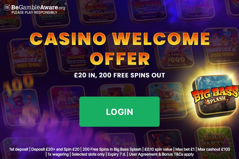 1st Deposit Casino Bonus - 200 Free Spins promotion