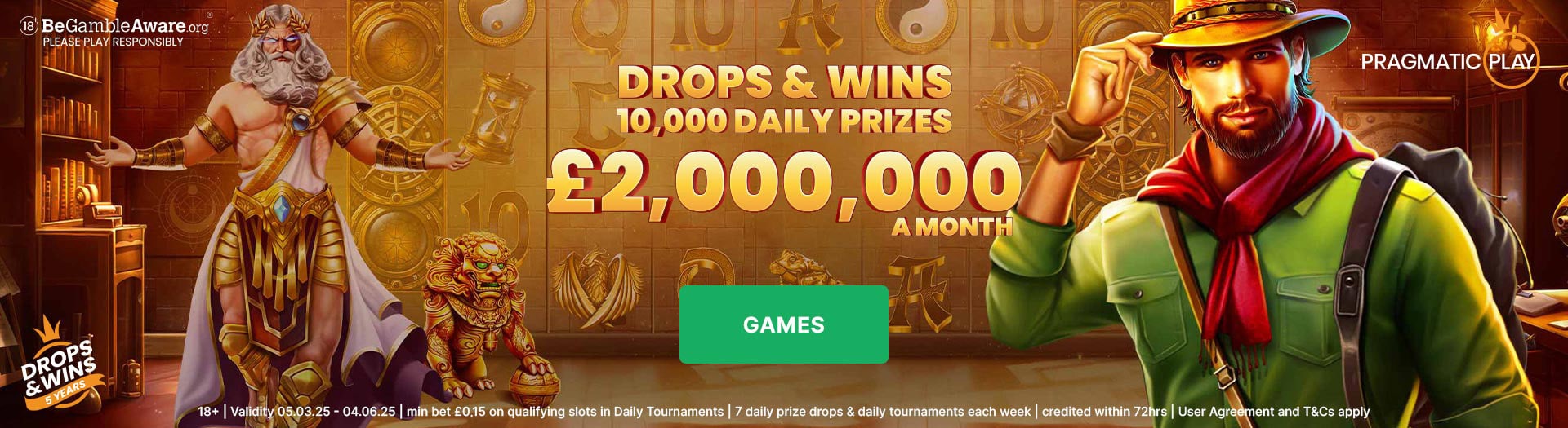 Drops & Wins Slots promotion