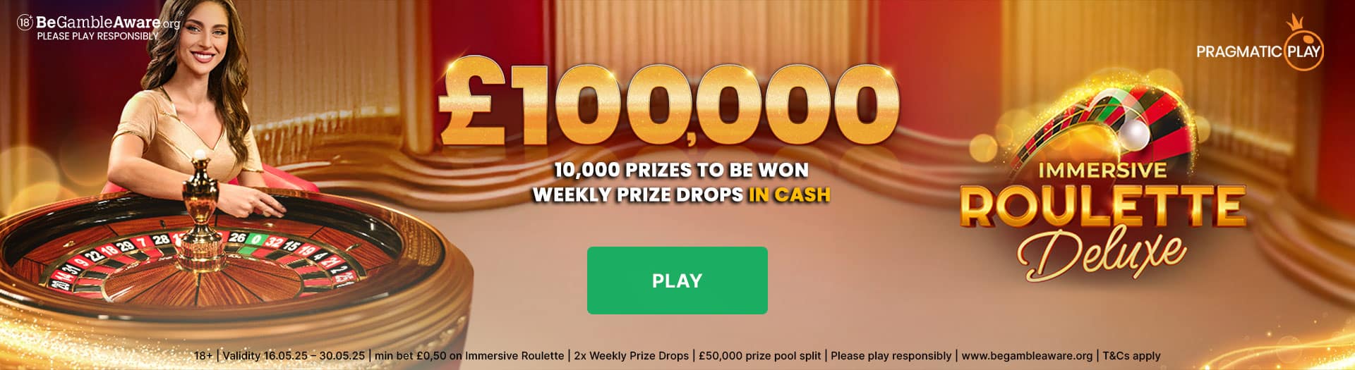 Immersive Roulette promotion