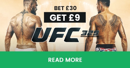 UFC 329. Deposit & Bet £30, Get £9 Bonus Bet