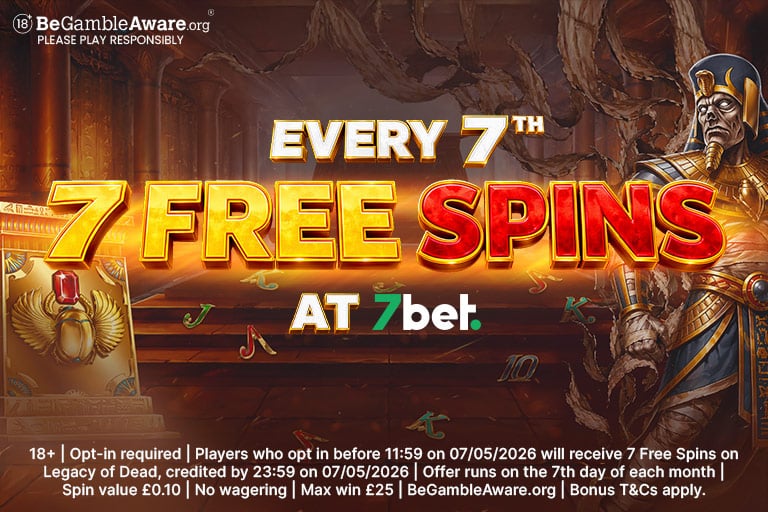 Free spins drop on the 7th promotion