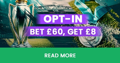 Bet £60 & Get £8. Matchweek 38 Clashes Bonus