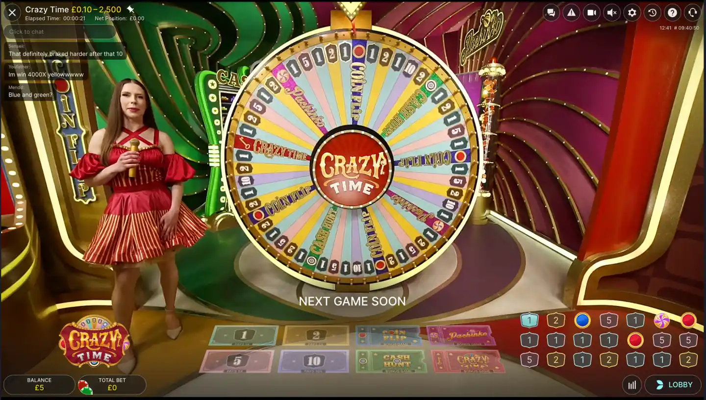 Crazy Time Live Wheel Dealer