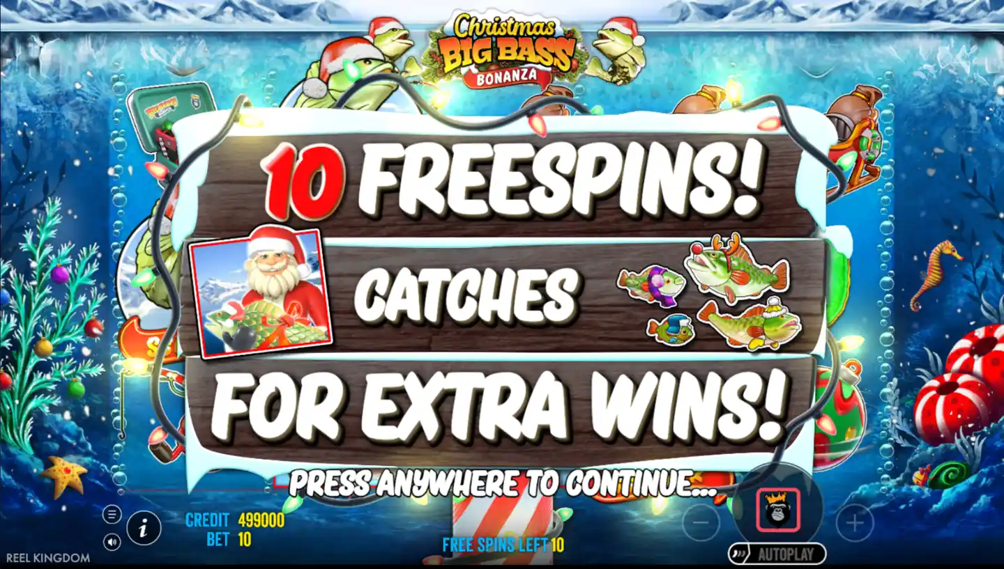 Christmas Big Bass Bonanza free spins