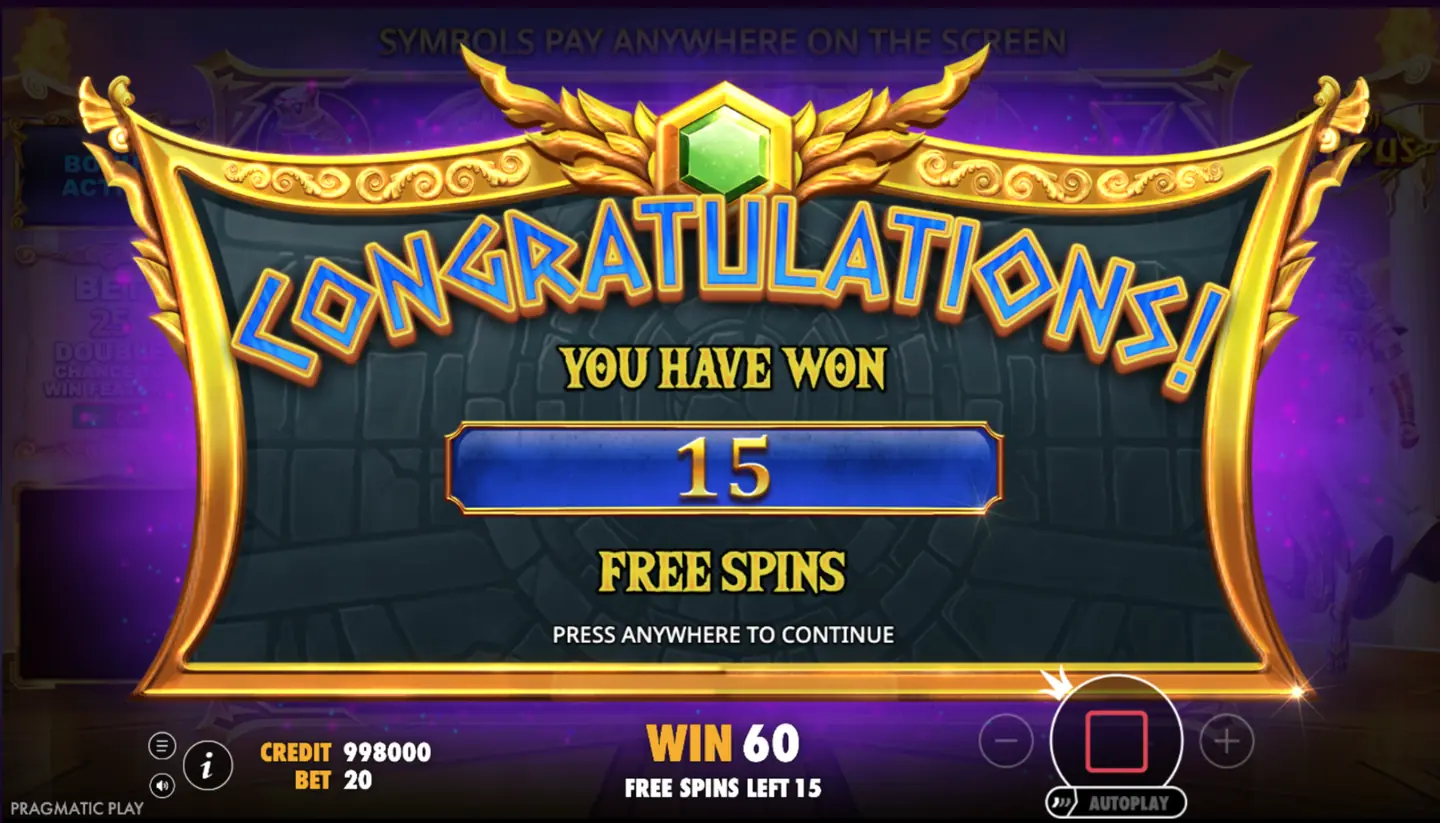 Gates of Olympus free spins