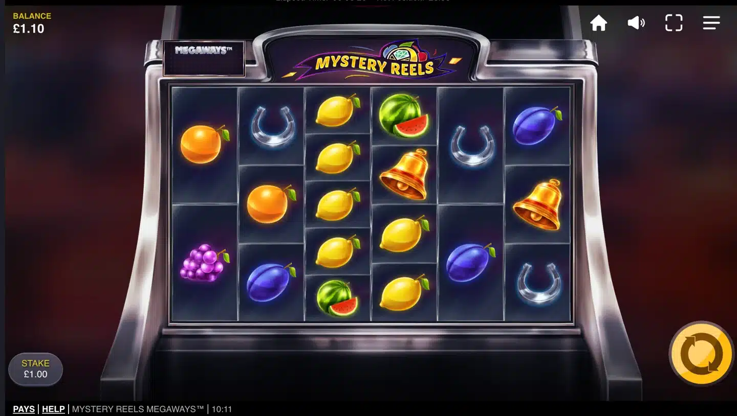 Mystery Reels Megaways Slot main game screen