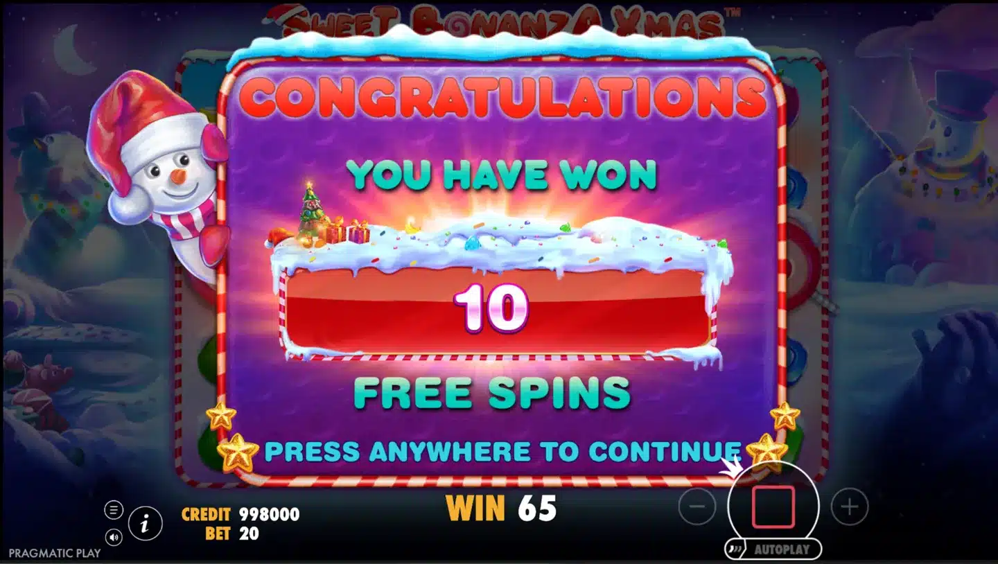 Sweet Bonanza XMAS free spins