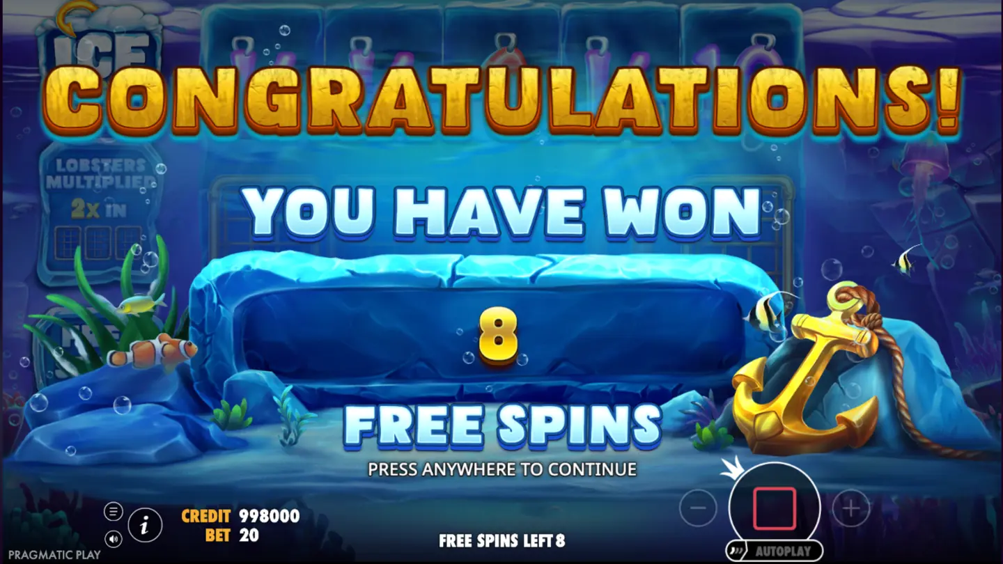 Ice Lobster free spins