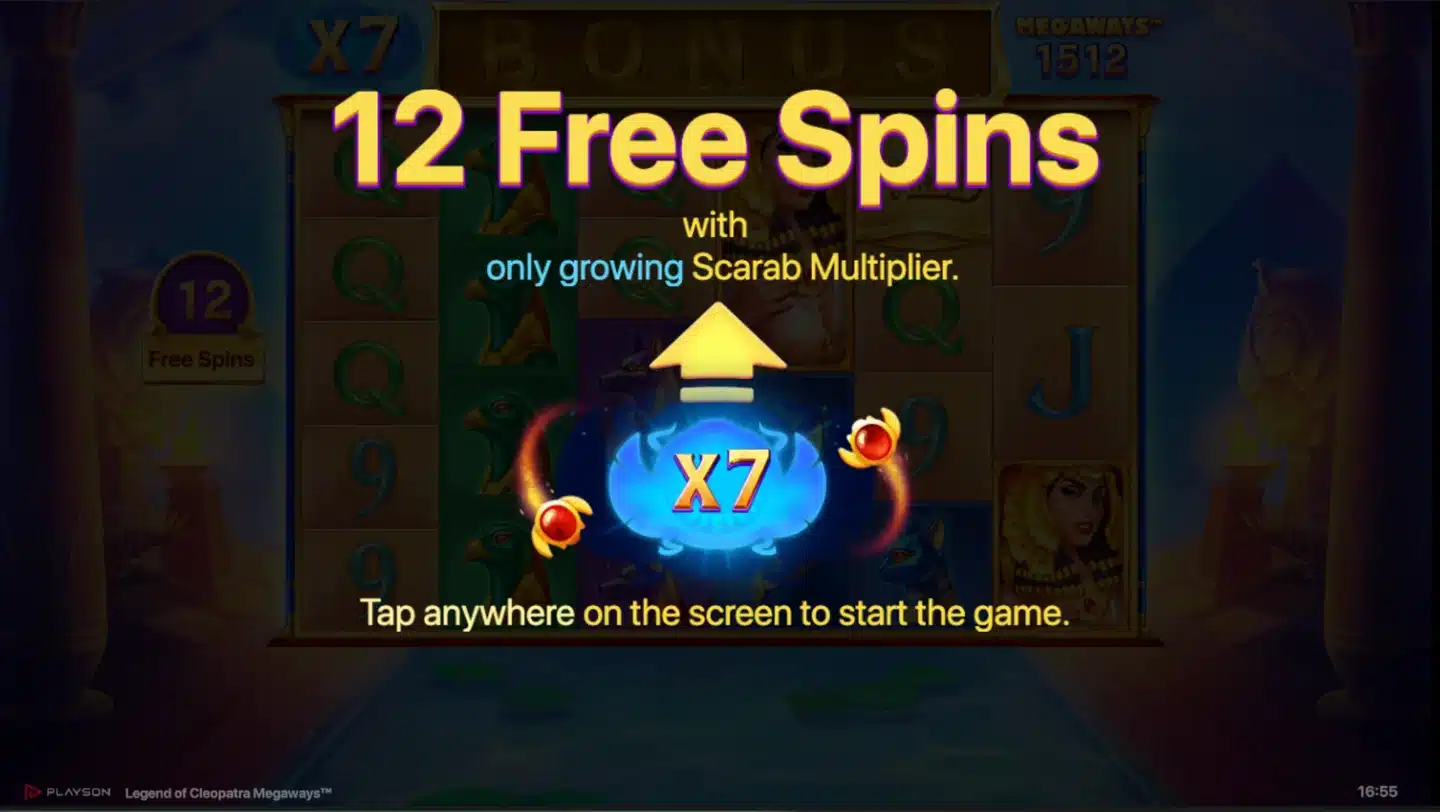 Legend of Cleopatra Megaways™ free spins
