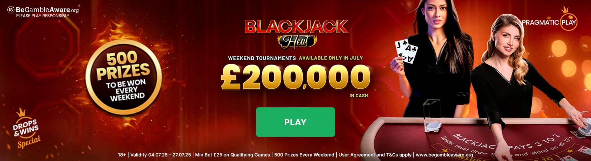 Blackjack Heat promotion