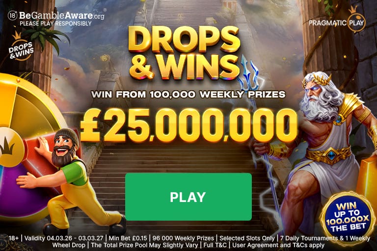 Play for a share of £25M in prizes with wheel drops promotion
