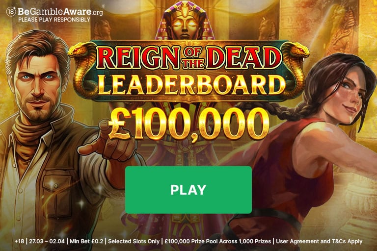 Join Reign of the Dead for a share of £100K in prizes promotion