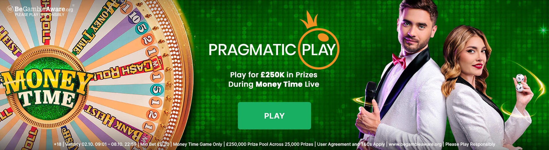 Money Time – £250,000 in Cash Prizes promotion
