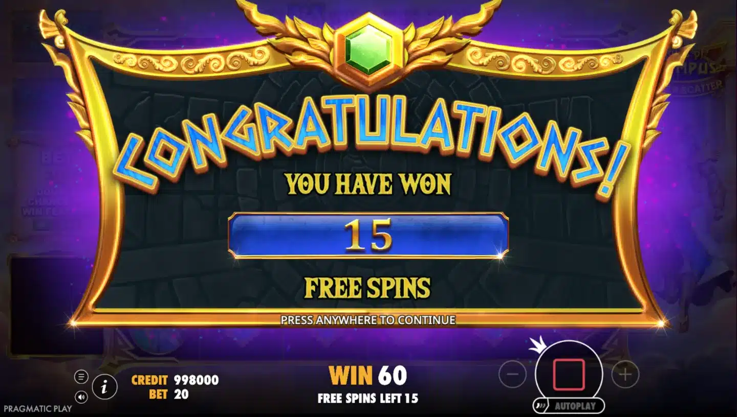 Gates of Olympus Super Scatter free spins