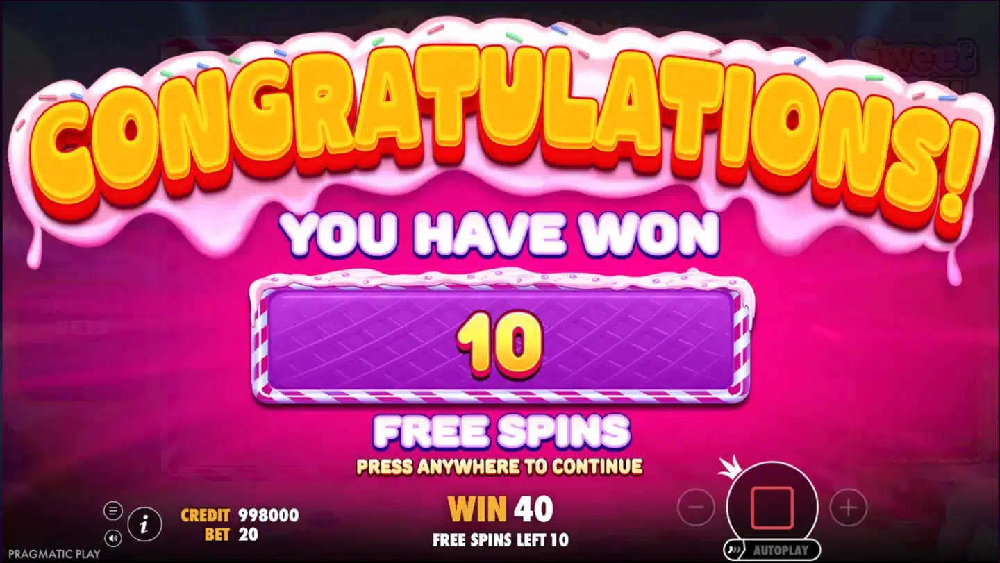 Sweet Rush Bonanza free spins