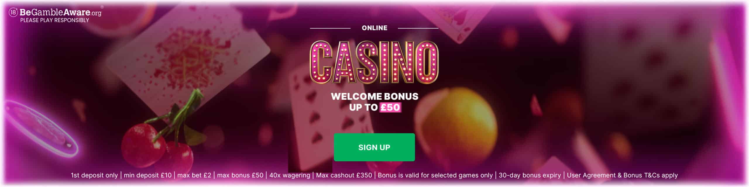 First Deposit Casino Bonus promotion