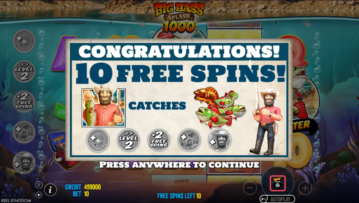 Big Bass Splash 1000 free spins