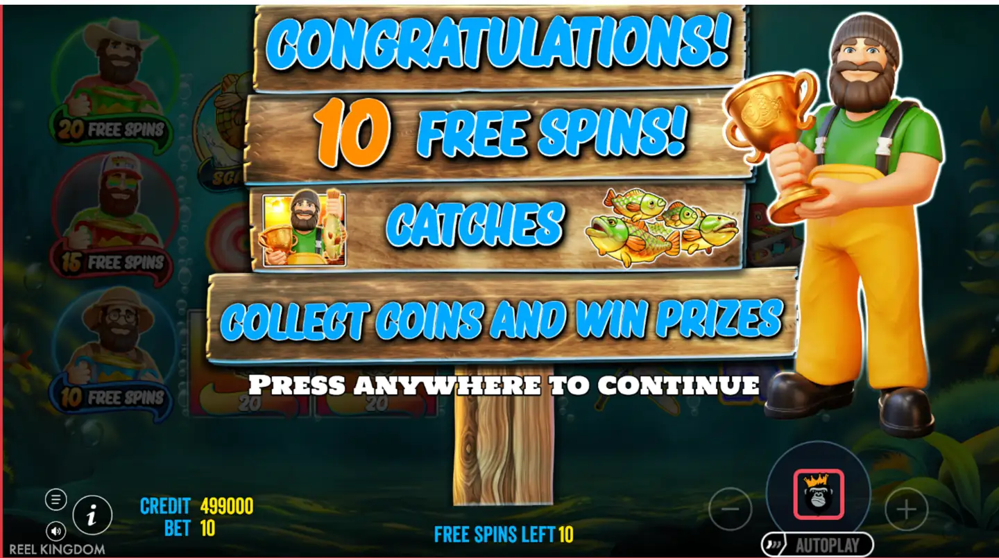 Big Bass Trophy Catch slot free spins
