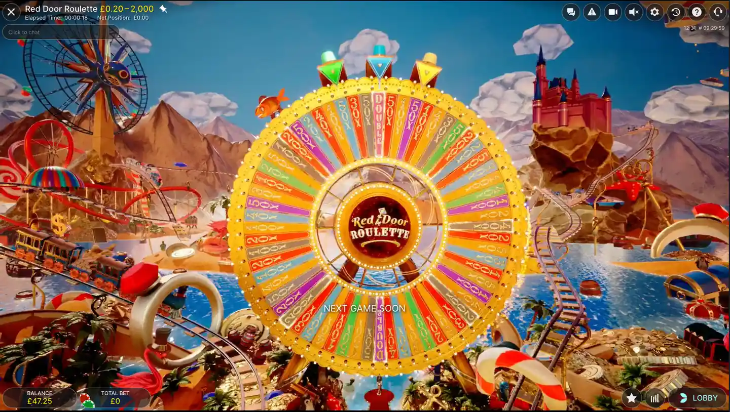 Red Door Roulette Money Wheel