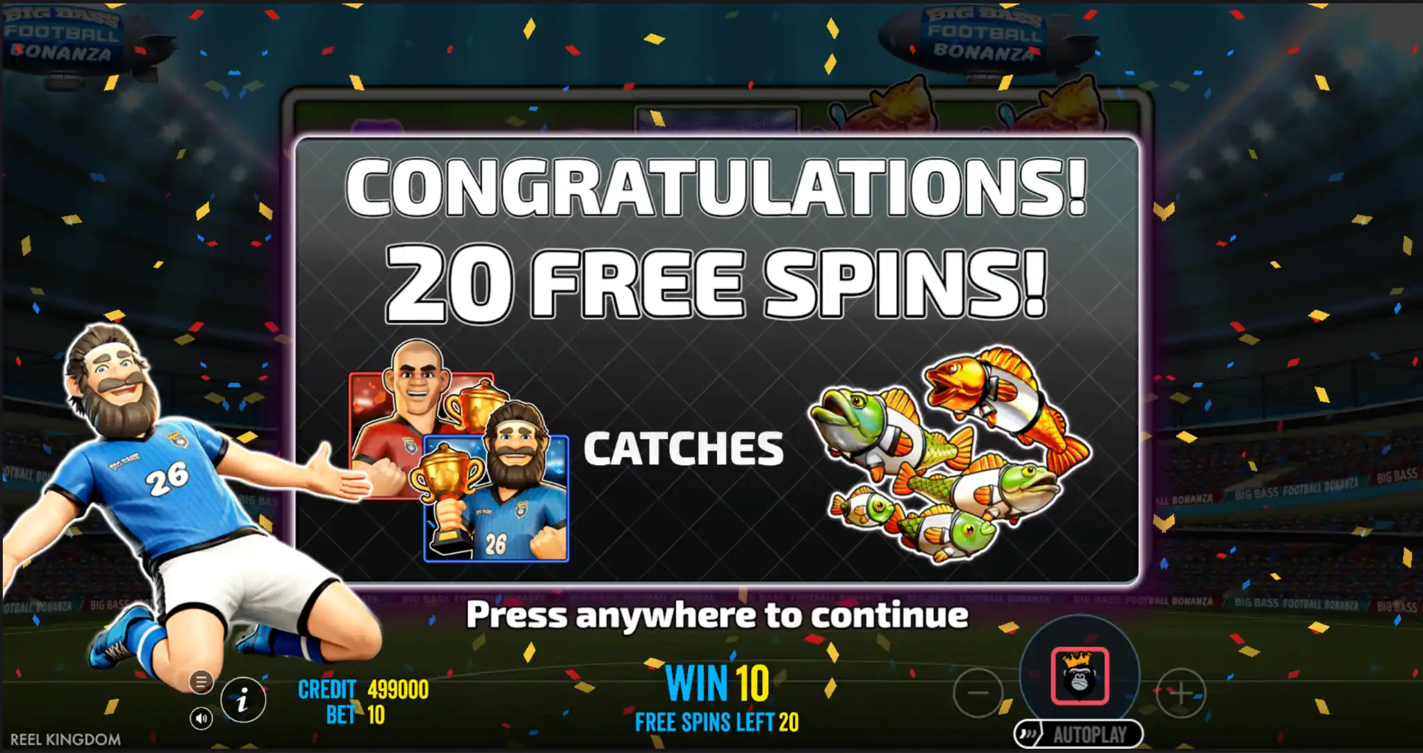 Big Bass Football Bonanza slot free spins