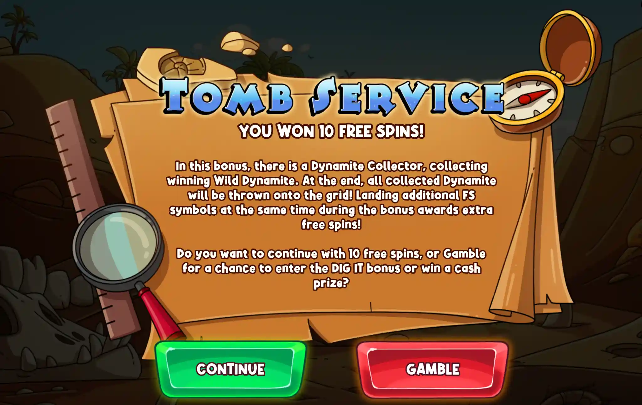 Le Digger slot free spins